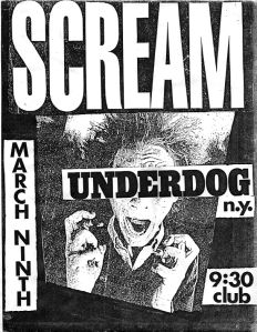Scream and Underdog at 9:30 Club in Wash DC